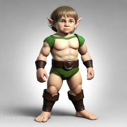 Blancwin Brightrabbit is a 193-year-old halfling with a well-muscled build