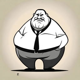 A simple design depicting a greedy leader