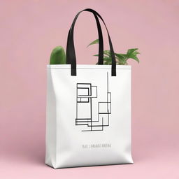 A simple and elegant design for a tote bag