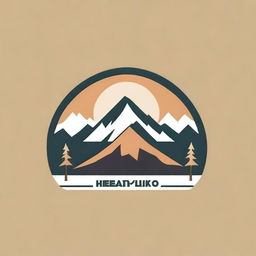 A simple and elegant design featuring a hiking theme