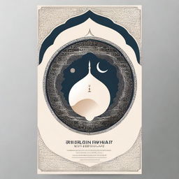 A beautifully designed poster promoting timely prayer (sholat tepat waktu) with an elegant and modern aesthetic