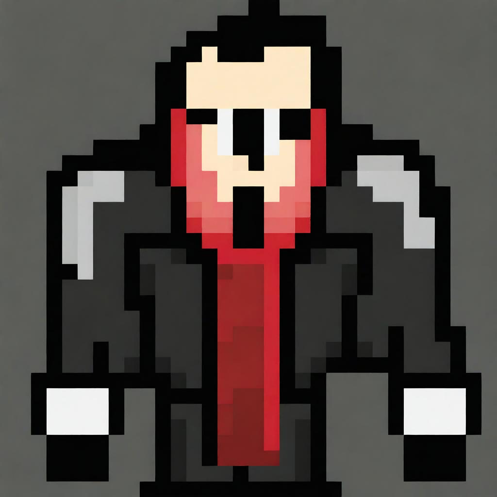 Create a 32x32 pixel art villain inspired by General Doctor Crazy