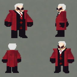 Create a 128x128 pixel art villain inspired by General Doctor Crazy