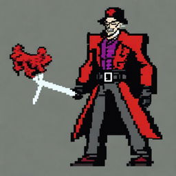 Create a 128x128 pixel art villain inspired by General Doctor Crazy