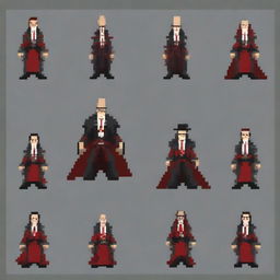 Create a 64x64 pixel art villain inspired by General Doctor Crazy