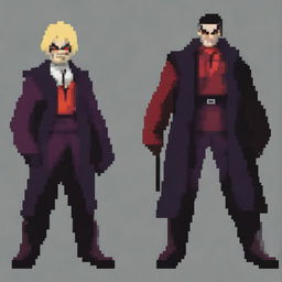 Create a 64x64 pixel art villain inspired by General Doctor Crazy