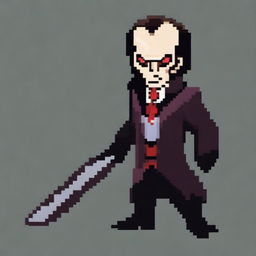 Create a 94x133 pixel art villain inspired by General Doctor Crazy