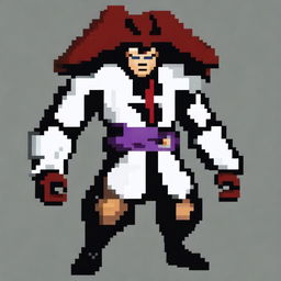 Create a 94x133 pixel art villain inspired by General Doctor Crazy