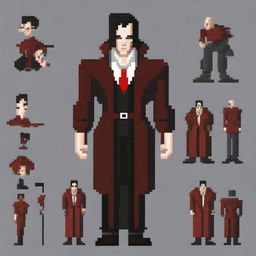 Create a 94x133 pixel art villain inspired by General Doctor Crazy