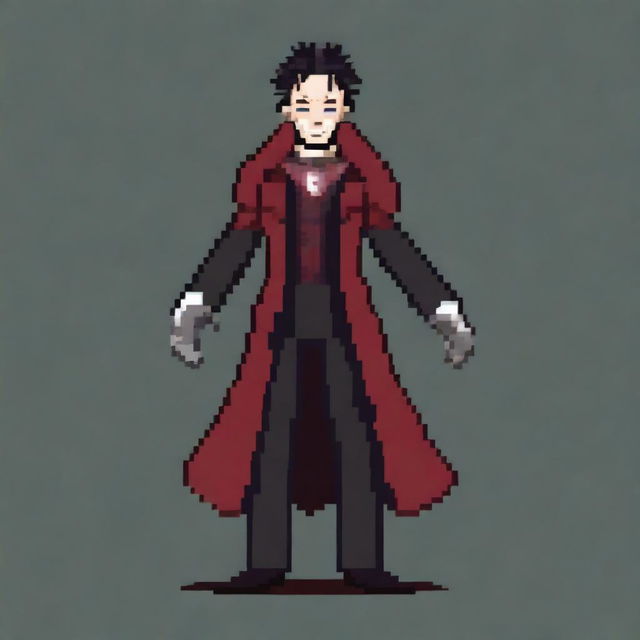 Create a 128x128 pixel art villain inspired by General Doctor Crazy