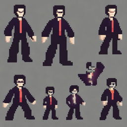 Create a 128x128 pixel art villain inspired by General Doctor Crazy