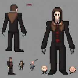 Create a 128x128 pixel art villain inspired by General Doctor Crazy