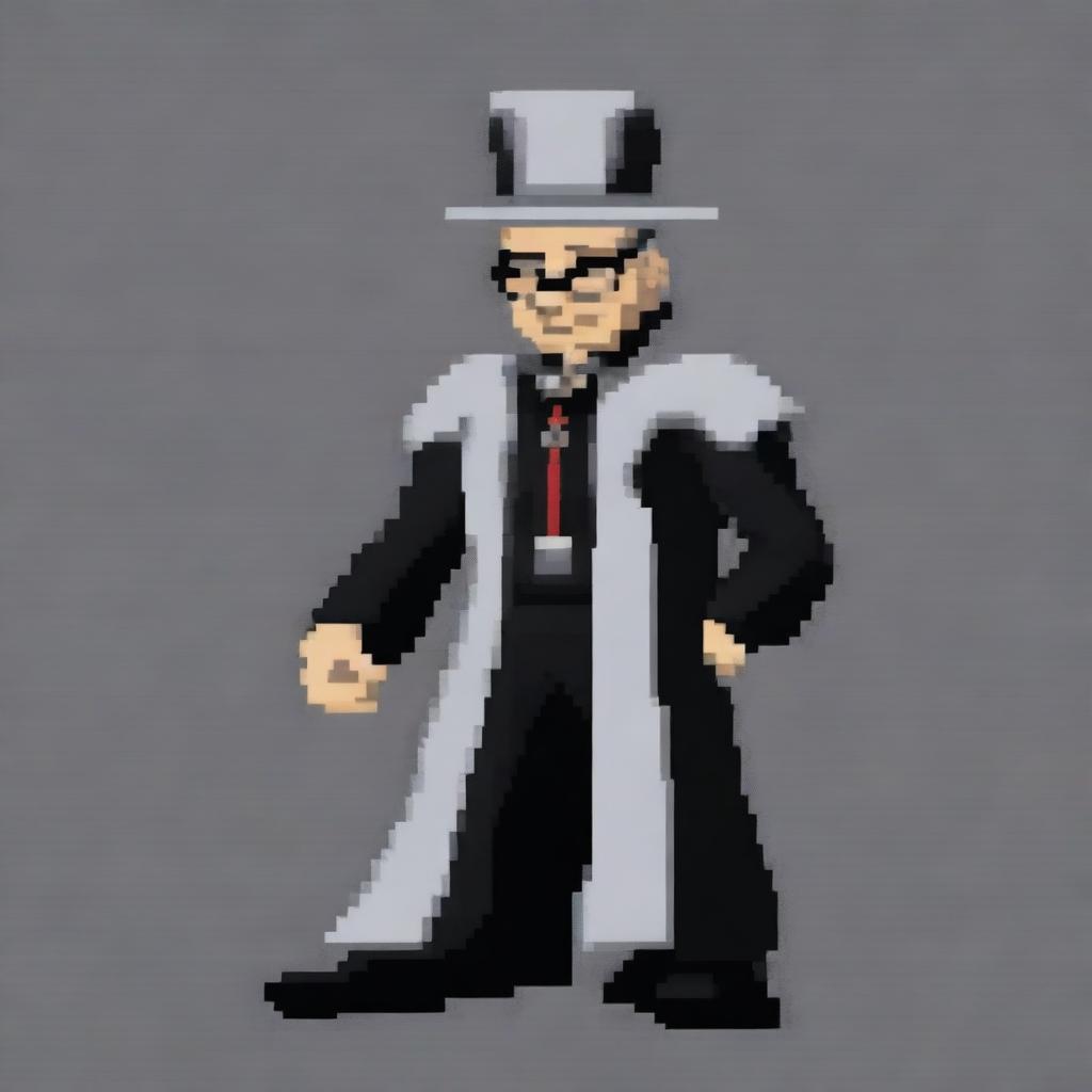 Create a 128x128 pixel art villain inspired by General Doctor Crazy