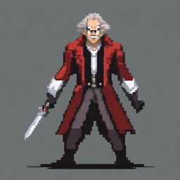 Create a 128x128 pixel art villain inspired by General Doctor Crazy