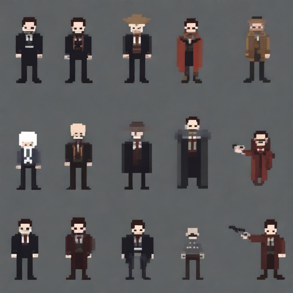 Create a 128x128 pixel art villain inspired by General Doctor Crazy