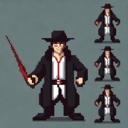 Create a 128x128 pixel art villain inspired by General Doctor Crazy