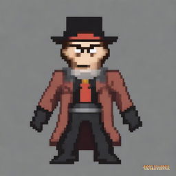 Create a 128x128 pixel art villain inspired by General Doctor Crazy