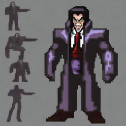 Create a 128x128 pixel art villain inspired by General Doctor Crazy