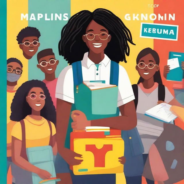 A vibrant and engaging book cover for a high school student