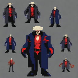 Create a 128x128 pixel villain inspired by General Doctor Crazy