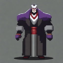 Create a 128x128 pixel boss villain inspired by General Doctor Crazy