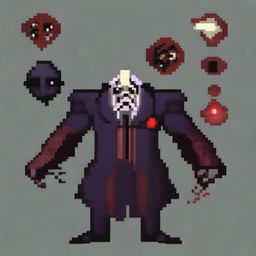 Create a 128x128 pixel boss villain inspired by General Doctor Crazy