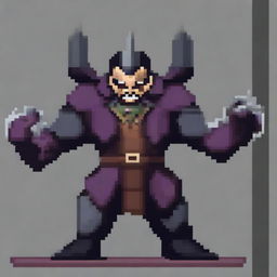 Create a 128x128 pixel boss villain inspired by General Doctor Crazy