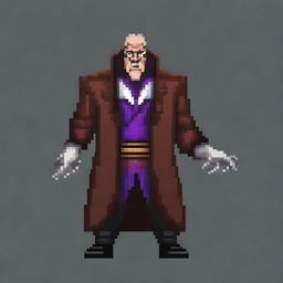 Create a 128x128 pixel boss villain inspired by General Doctor Crazy