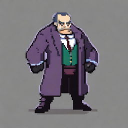 Create a 64x64 pixel boss villain inspired by General Doctor Crazy