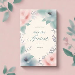 Create a beautiful and elegant book cover for a poetry collection