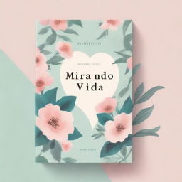 Create a book cover for a poetry collection titled 'Mirando la Vida'