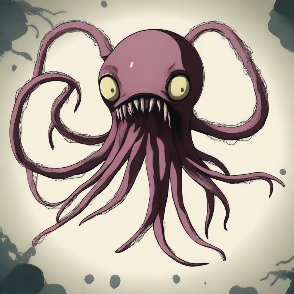 Create an image of a parasite inspired by the anime Parasyte