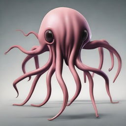 Create an image of a parasite inspired by the anime Parasyte, modifying its host with various mutations