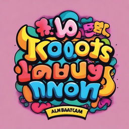 Create a humorous and quirky image featuring the phrase 'kaos ambatukam' in a playful and light-hearted manner