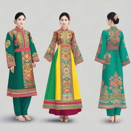 Create an image of a traditional Baju, a type of clothing often worn in Southeast Asia