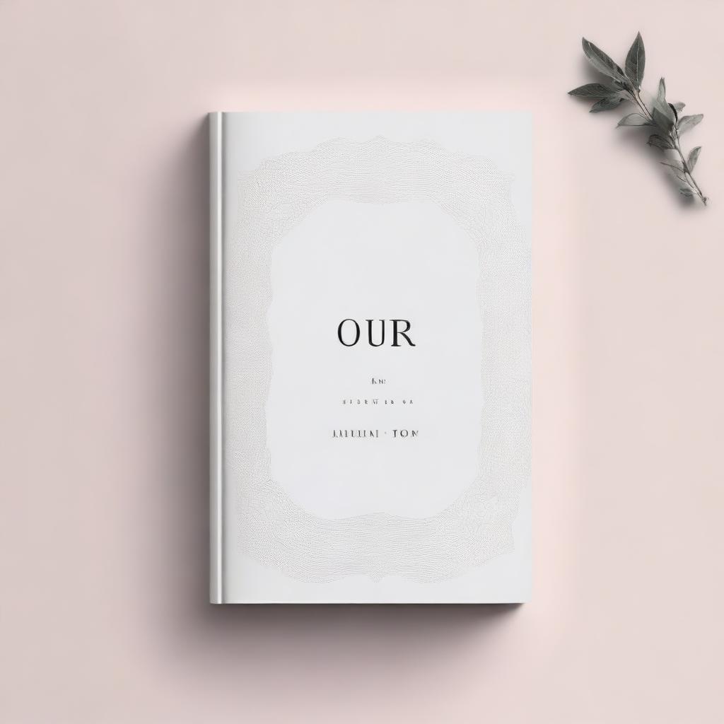 A monochromatic book cover with an elegant and delicate design