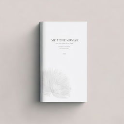 A monochromatic book cover with an elegant and delicate design