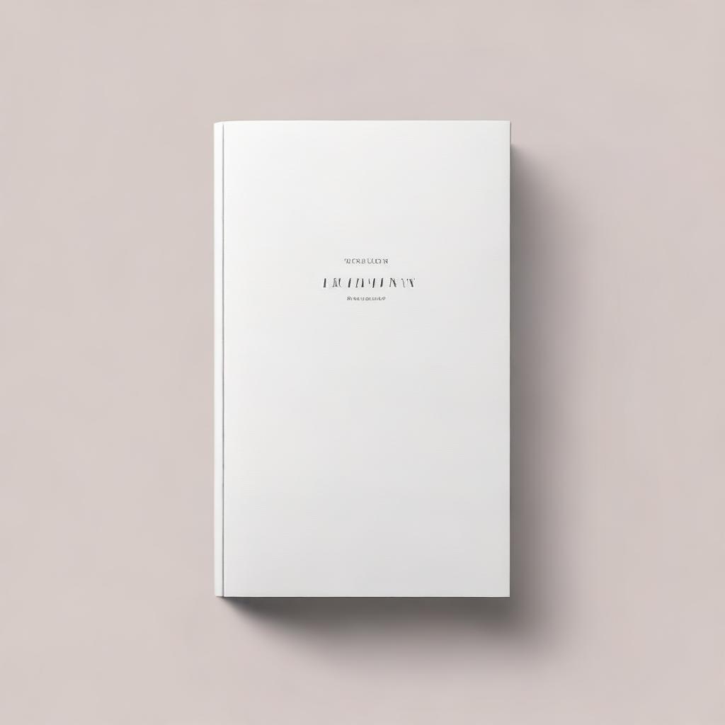 A monochromatic book cover with an elegant and delicate design