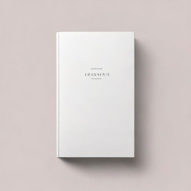 A monochromatic book cover with an elegant and delicate design