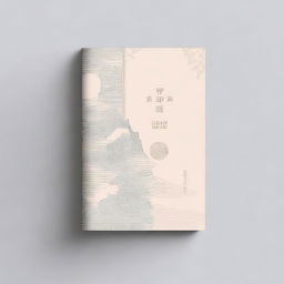 A monochromatic book cover with an elegant and delicate Chinese-style design