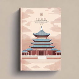 A monochromatic book cover with an elegant and delicate Chinese-style design inspired by Song Dynasty architecture and the Forbidden City