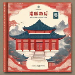 A book cover featuring traditional Chinese architecture