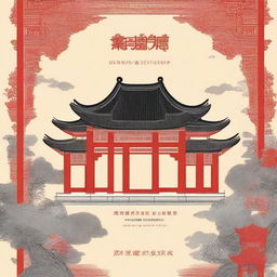 A book cover featuring traditional Chinese architecture