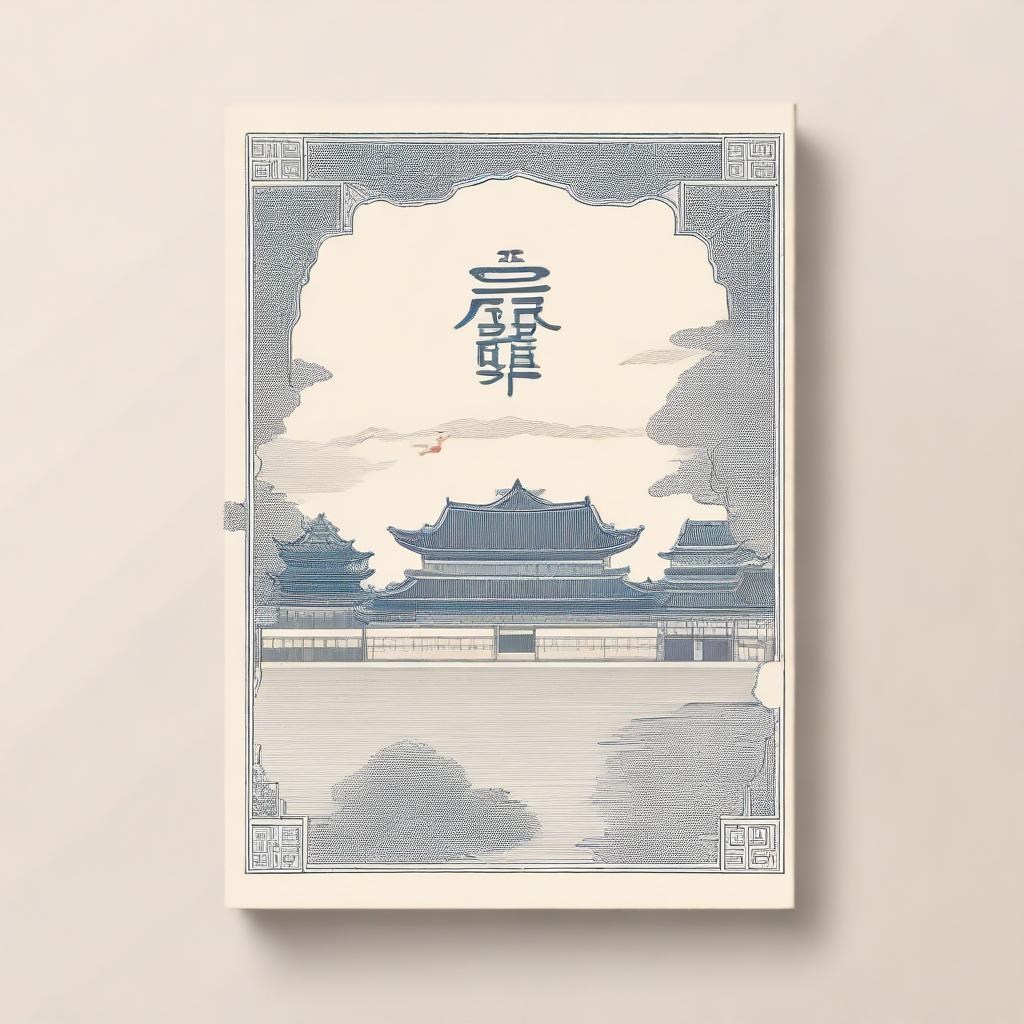 A book cover with an elegant and delicate design inspired by Song Dynasty ancient architecture