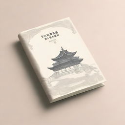 A book cover with an elegant and delicate design inspired by Song Dynasty ancient architecture