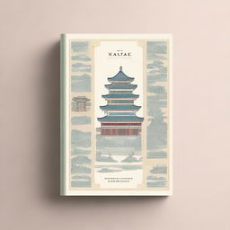 A book cover with an elegant and delicate design inspired by Song Dynasty ancient architecture