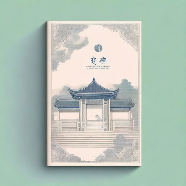 A book cover with an elegant and delicate design inspired by Song Dynasty ancient architecture