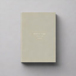 A book cover with a simple, elegant design featuring a single, muted color