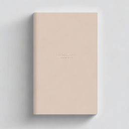 A book cover with a simple, elegant design featuring a single, muted color