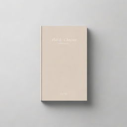 A book cover with a simple, elegant design featuring a single, muted color